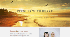 Desktop Screenshot of prenupswithheart.com