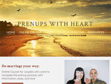 Tablet Screenshot of prenupswithheart.com